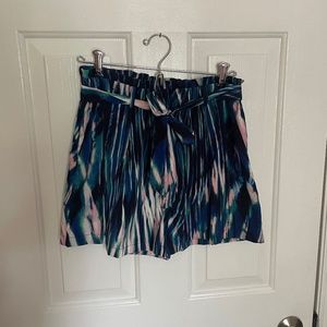 Multi colored High Waisted Shorts